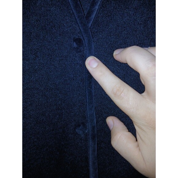 Pendleton 100% Merino Wool 2 Button Blazer Womens Size Medium Black Vintage - Picture 10 of 13